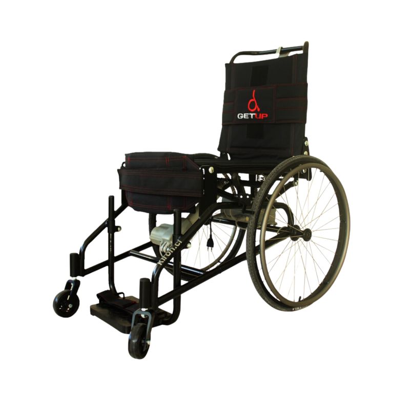 GENERICO - Silla De Ruedas Bipedestadora Get Up Con Respaldo Bajo