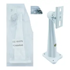 GENERICO - 6x Soporte Para Camara Vigilancia De 20 Cm En PVC