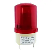 GENERICO - Baliza Strobo De 16 LED Grande Con Sirena Color Rojo