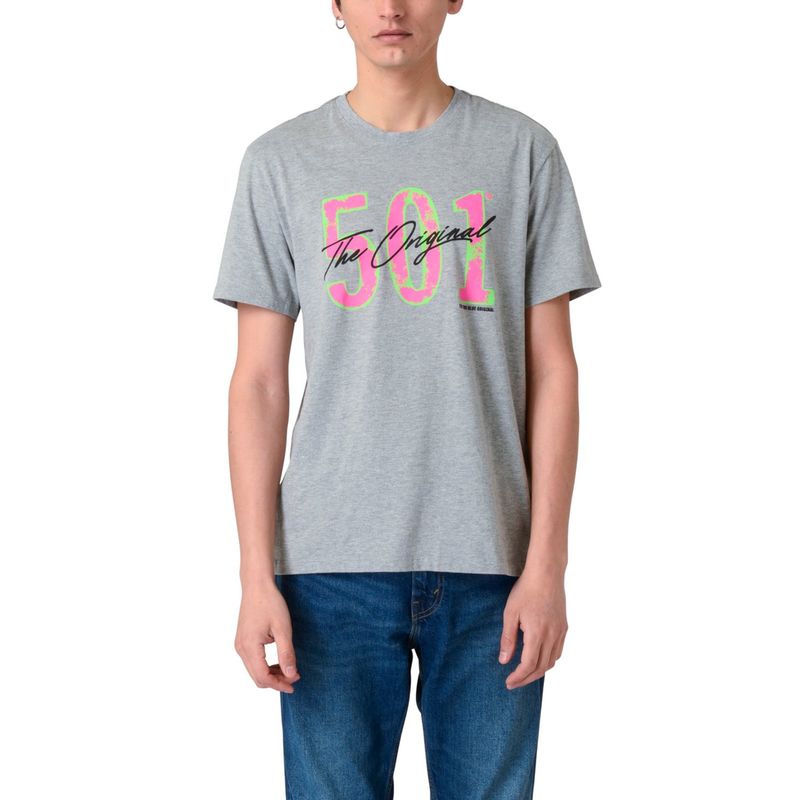 LEVIS - Polera Hombre Regular Fit Gráfica Gris Levis