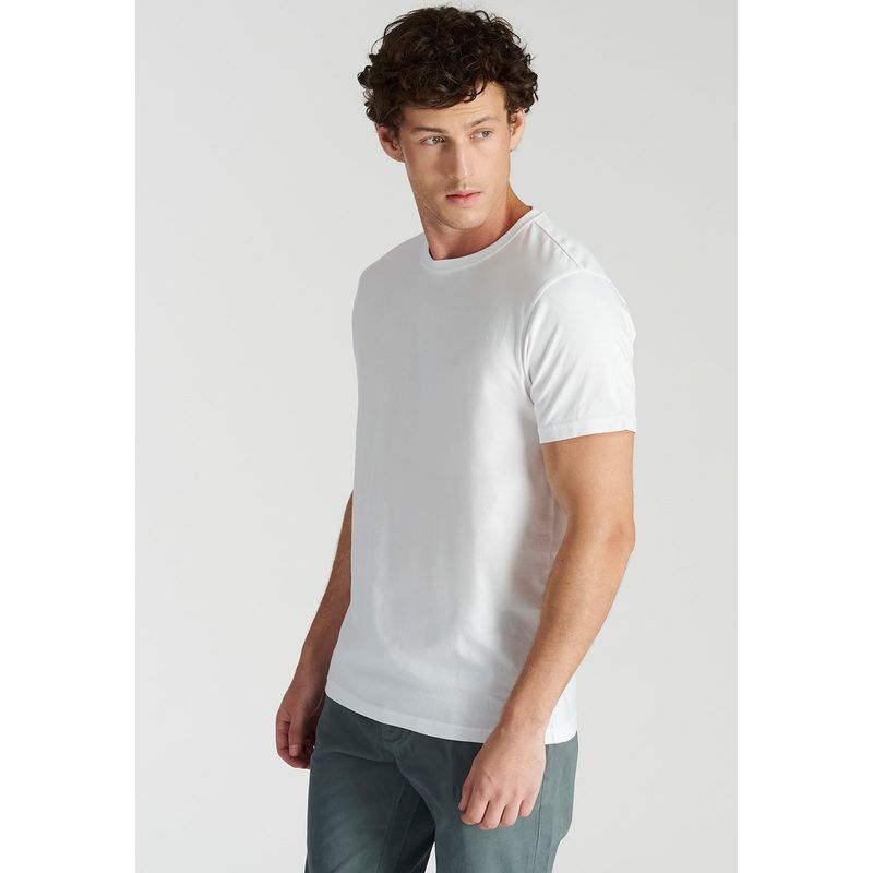 NEW MAN - Polera Mieres Heritage Blanco Newman