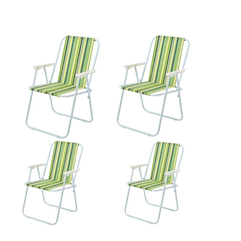 GENERICO - Pack 4 Silla Colorida Plegable Ideal Para Playa, Camping