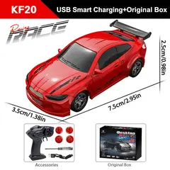DRIFT - Auto Mini GT deportico escala 1: 64 color Rojo