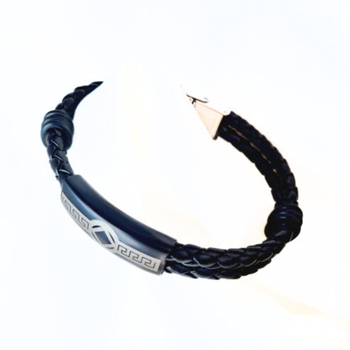 GENERICO - Pulsera ecocuero juvenil negro