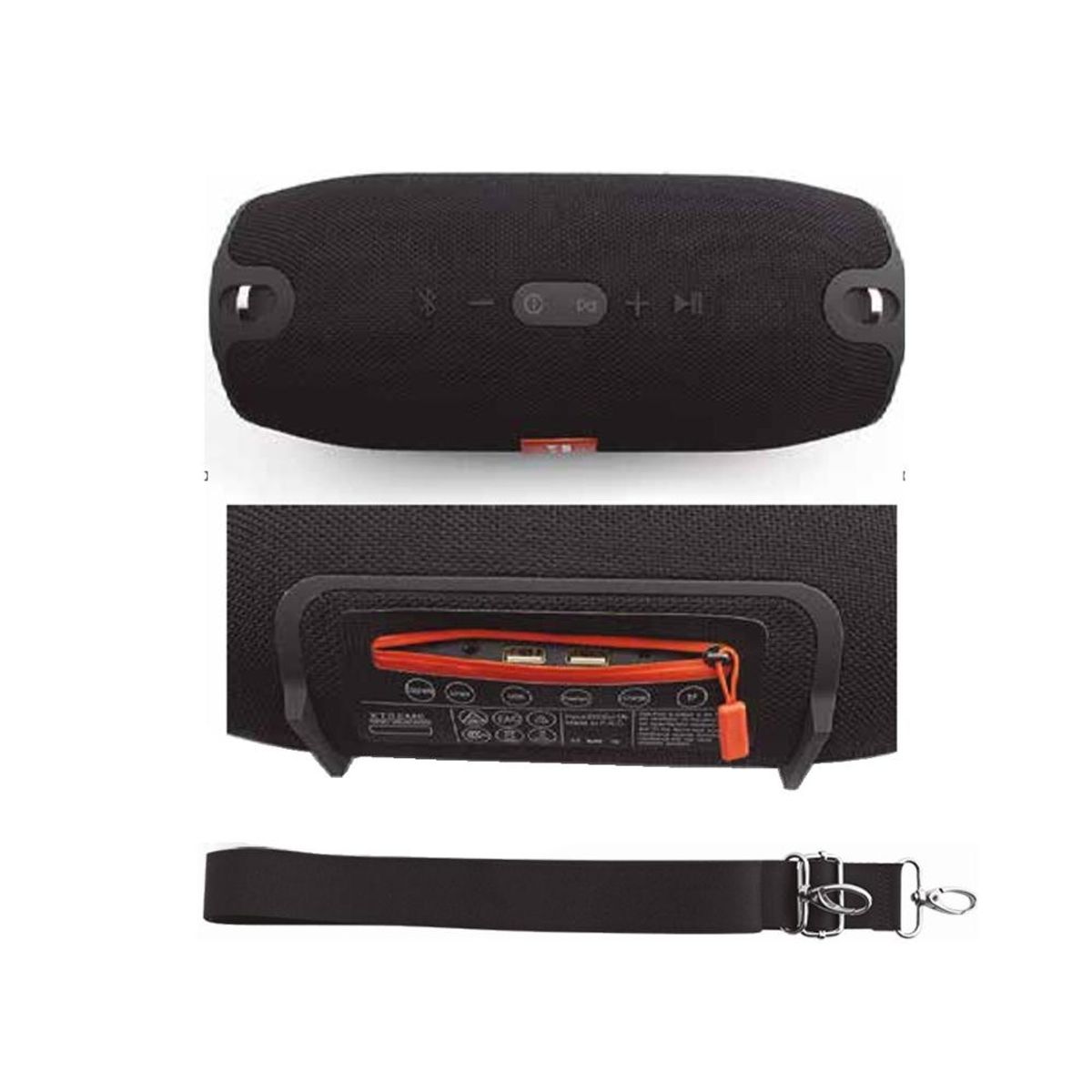 GENERICO - Parlante Portátil Inalámbrico Bluetooth Extreme DBG-247 BK