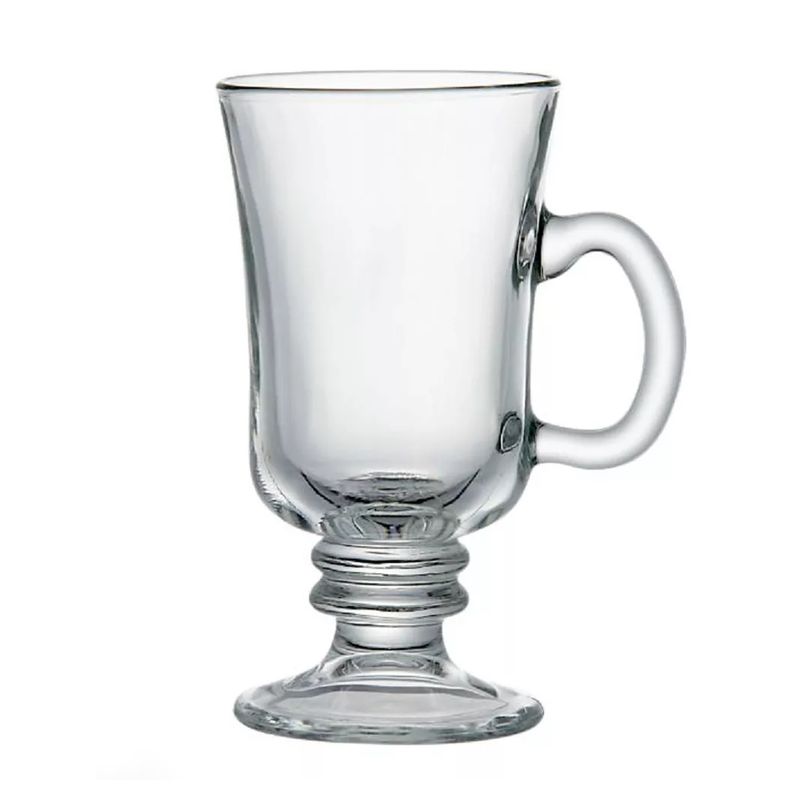 KRYOS - Set 6 Tazas Bill Vidrio 240 Cc - Turquesa