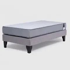 MUEBLES MPR - Cama Europea Feel 1.5 Plaza Tela
