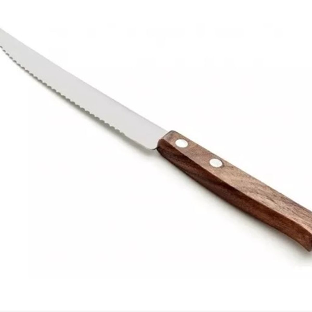 GENERICO - Set De Cubiertos Cuchillos Mango Madera 6 Piezas Color Marrón