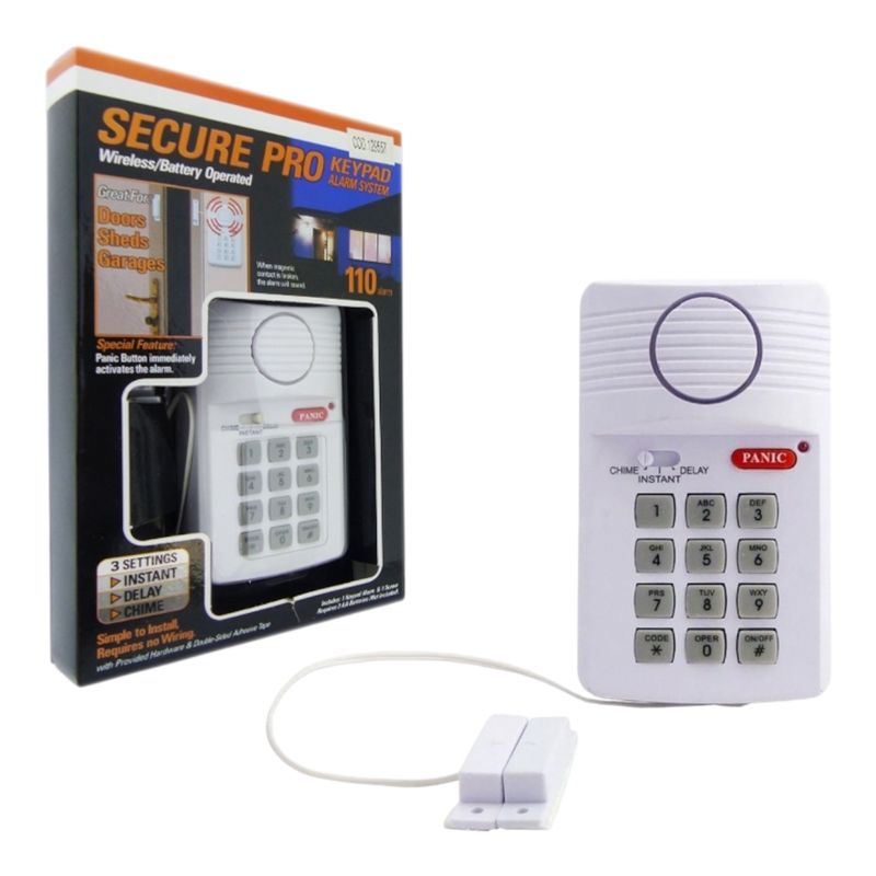 GENERICO - Alarma Para Casa Secure-Pro A Pila Con Sensor Magnetico En Caja