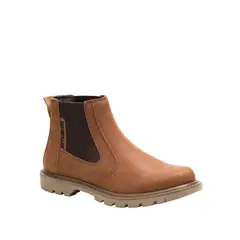 CAT - Botin Cuero Hombre Colorado 2 Chelsea Café