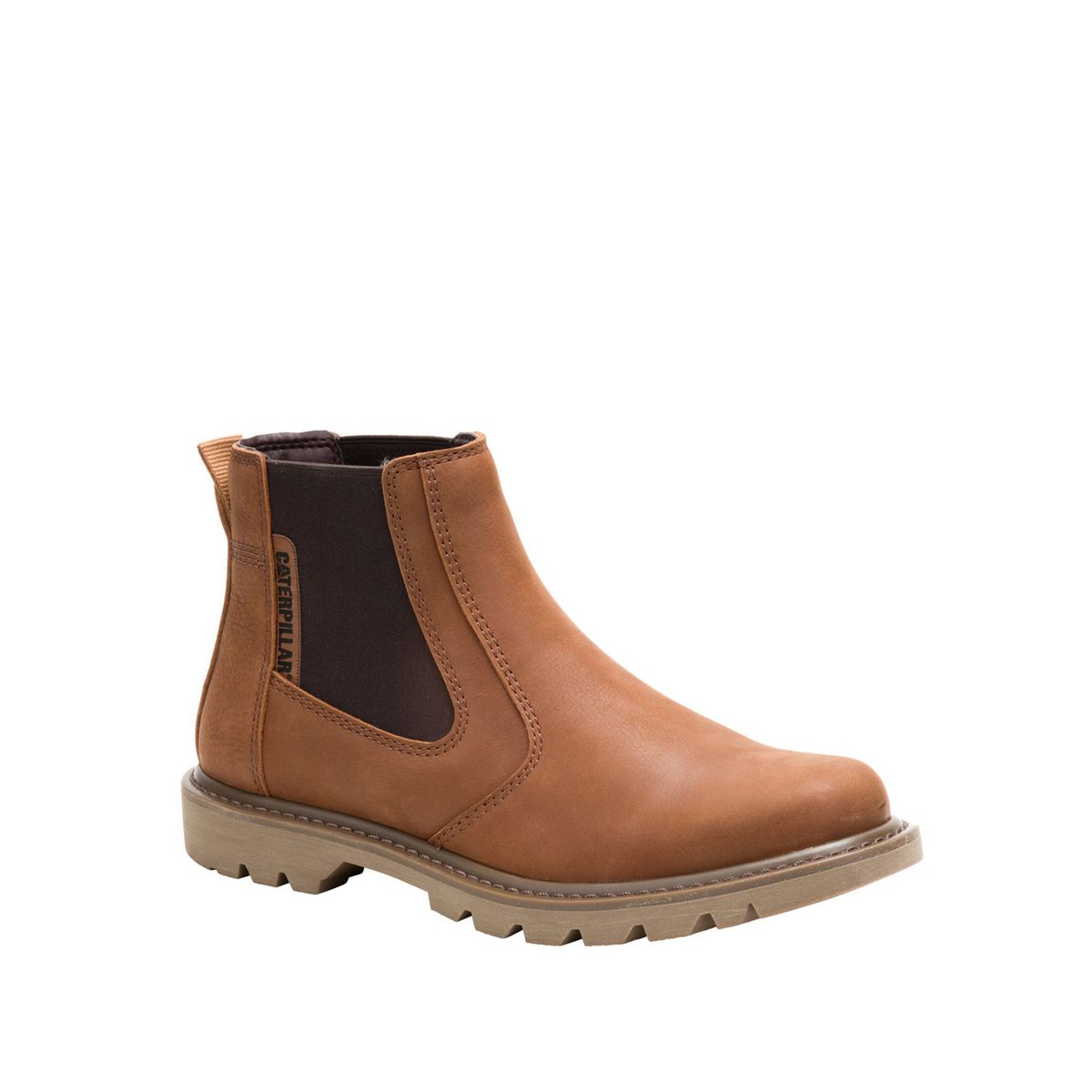 CAT - Botin Cuero Hombre Colorado 2 Chelsea Café CAT
