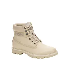 CAT - Botin Cuero Mujer Colorado Beige