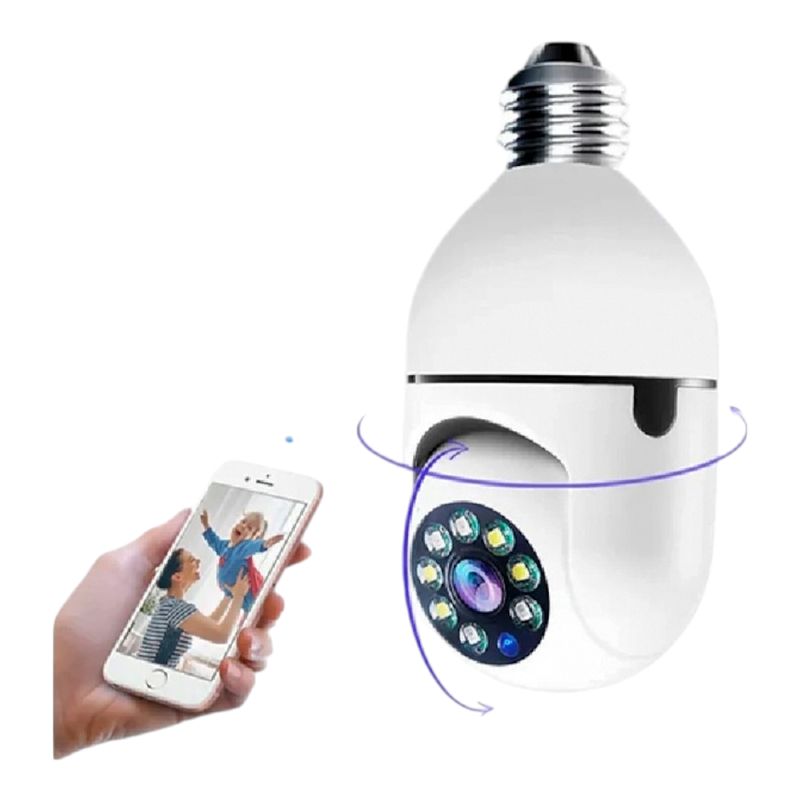 GENERICO - 2x Camara De Vigilancia IP Extension Wifi Dual Band 2.4 Y 5G Con 36 LED