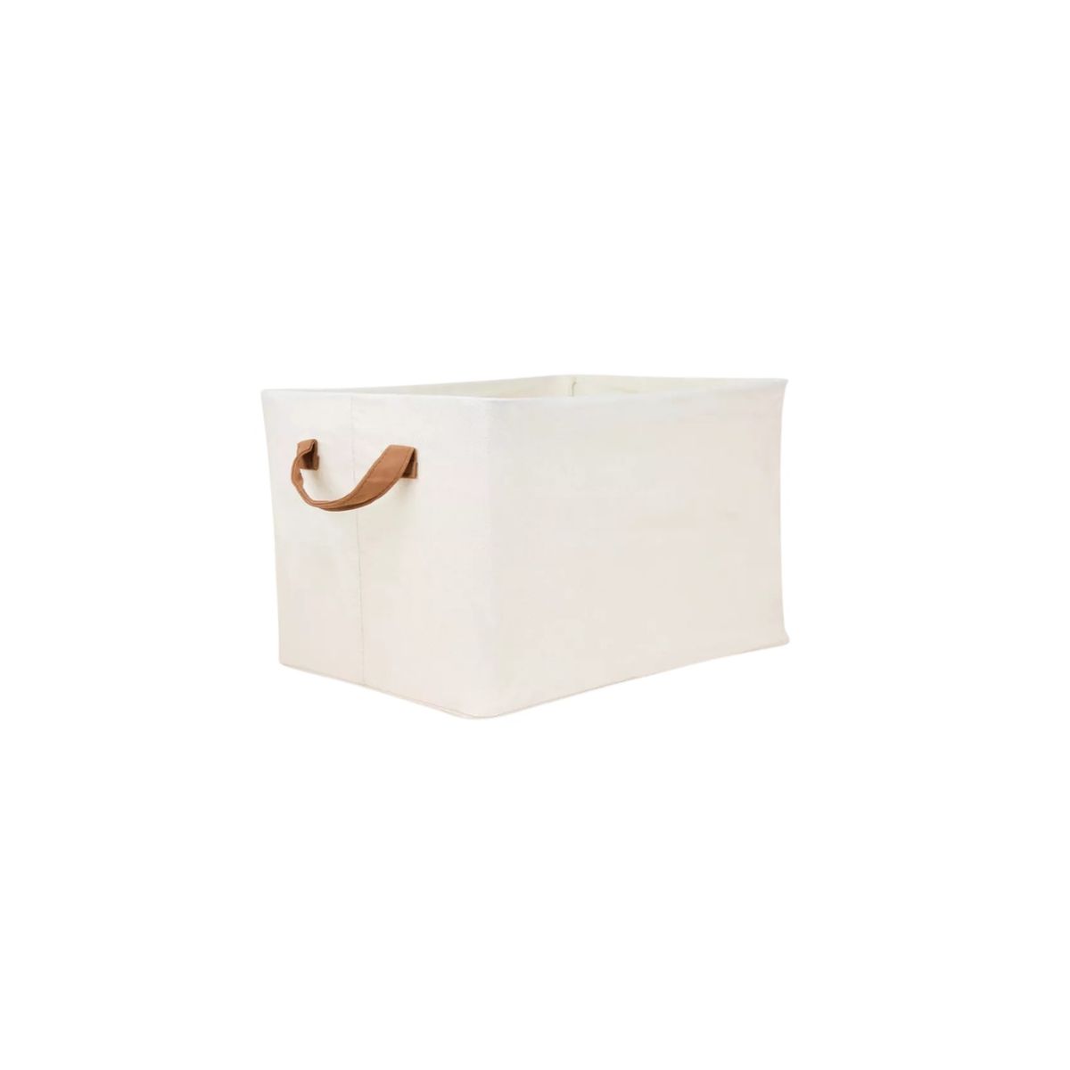 GENERICO - Caja Organizador Ropa Beige Asa Almacenamiento Plegable