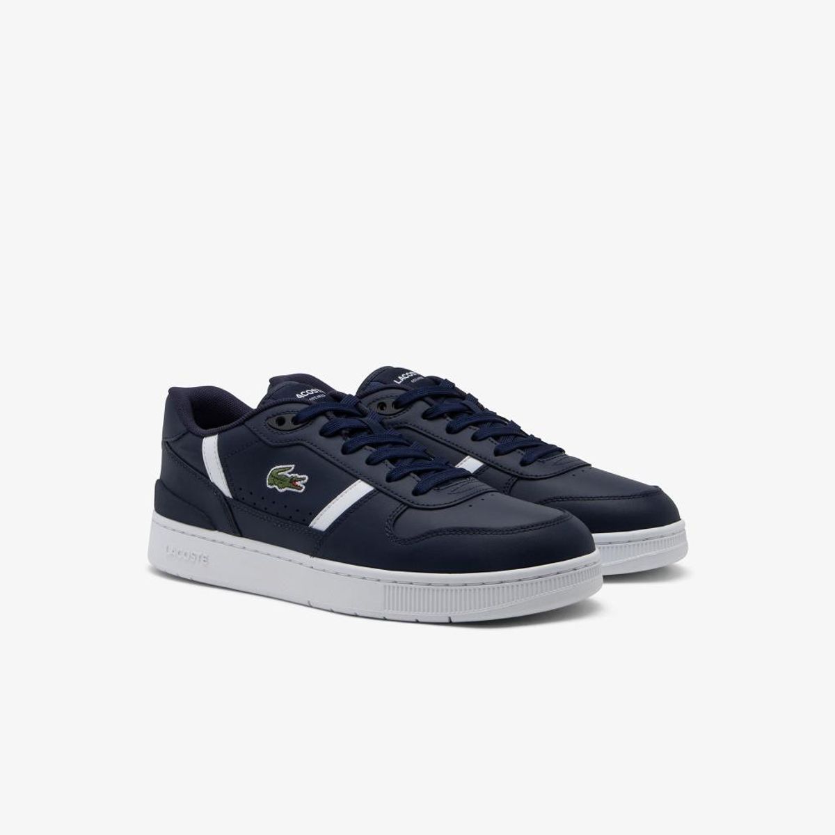 LACOSTE - Zapatilla Urbana Hombre Cuero T-Clip Set Azul Lacoste