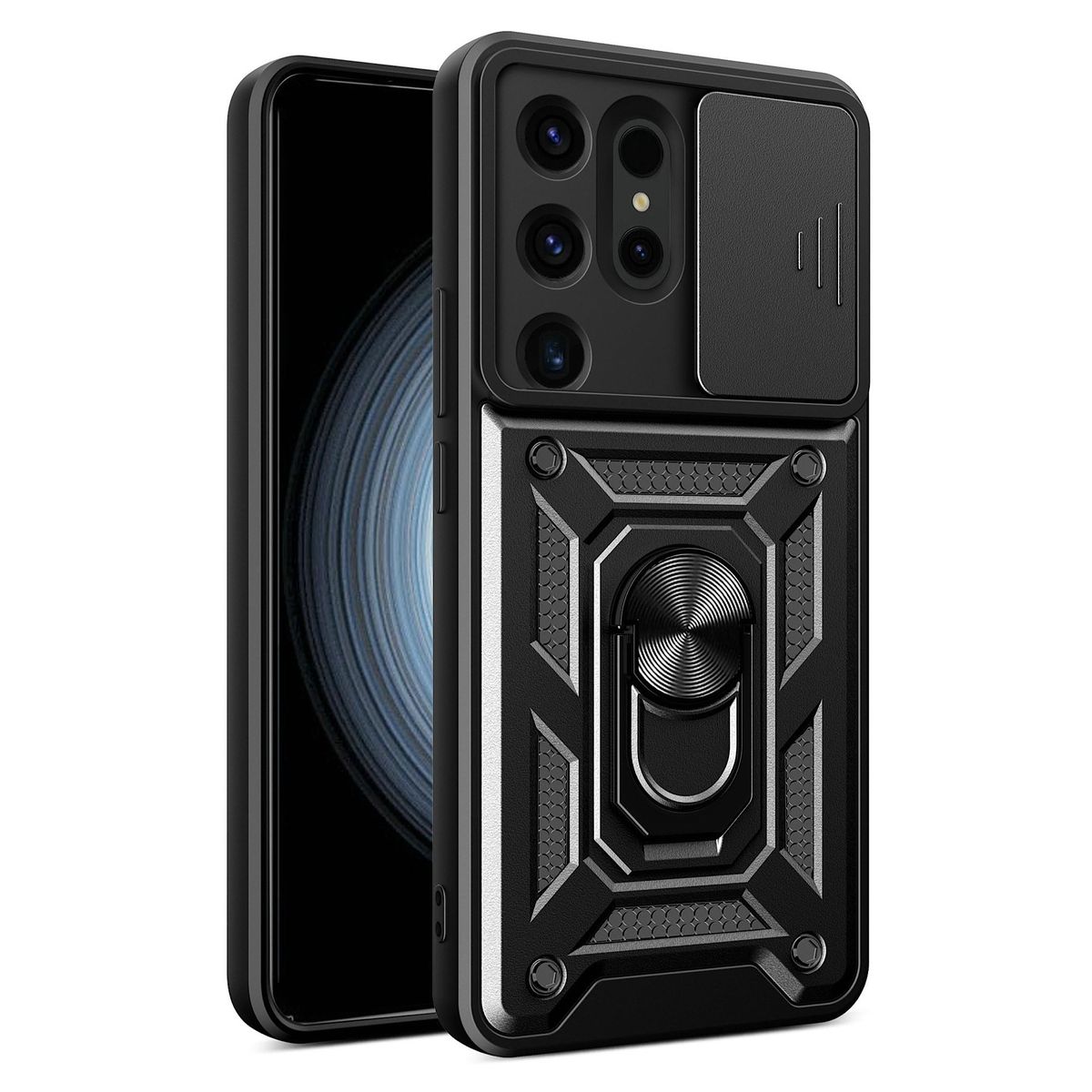 GENERICO - Carcasa Armor Con Anillo Para Samsung S25 Ultra