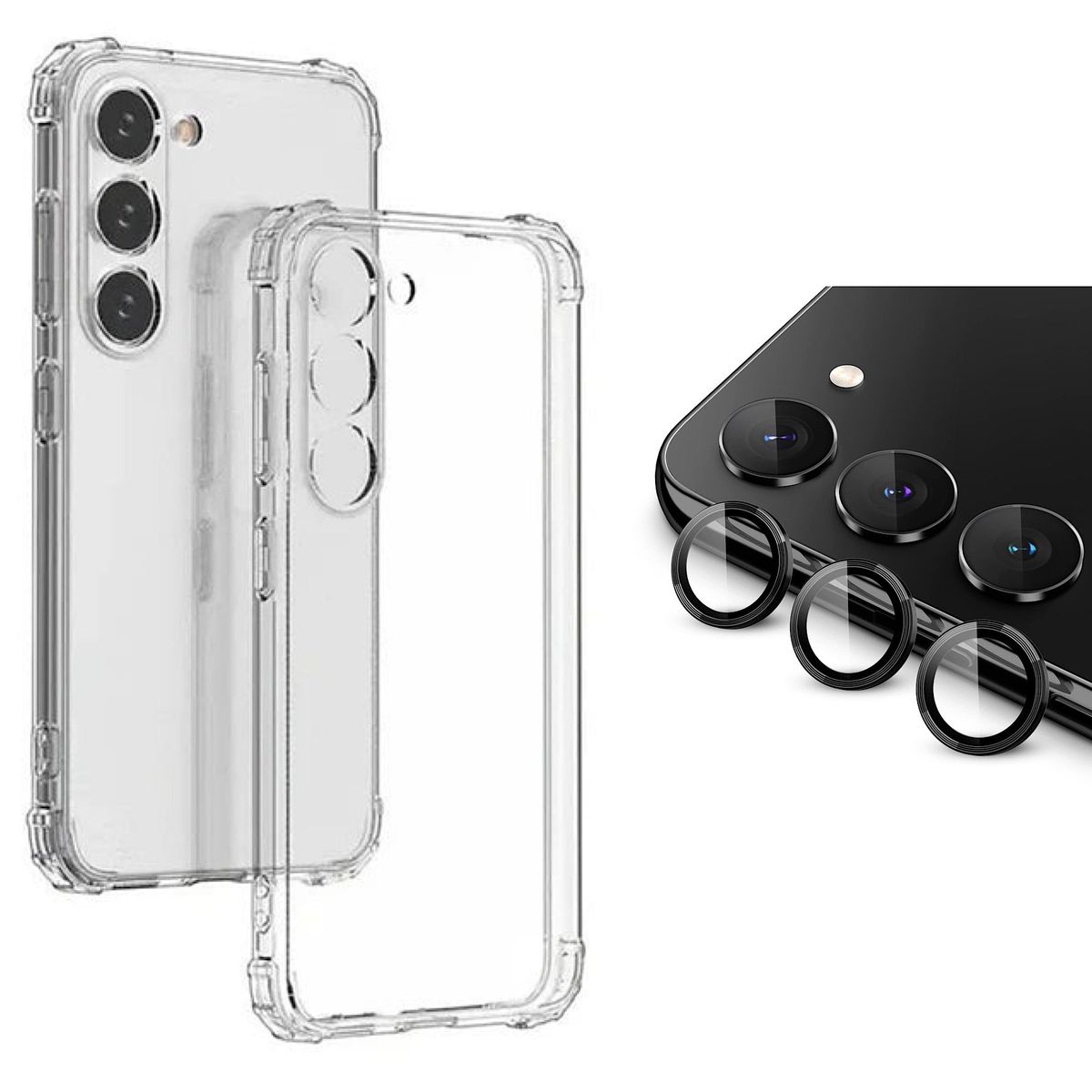 GENERICO - Funda Para Samsung S25 Normal + Protector Lentes