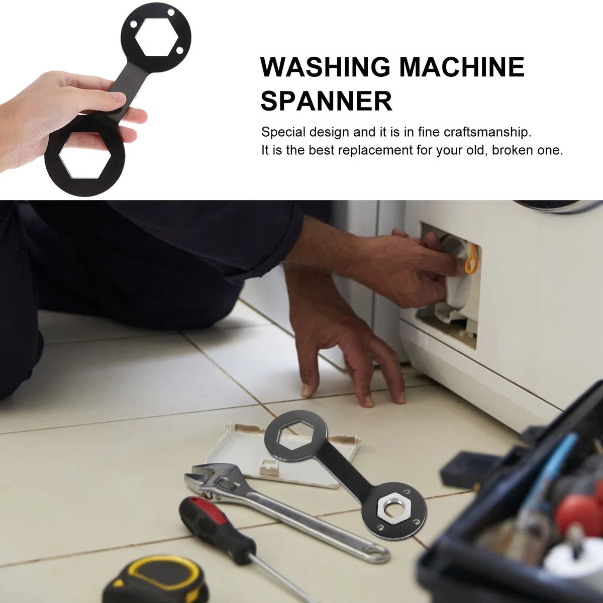 KUANGYE - Llave Tuerca De Lavadora Para Mabe Easy Samsung LG Daewoo