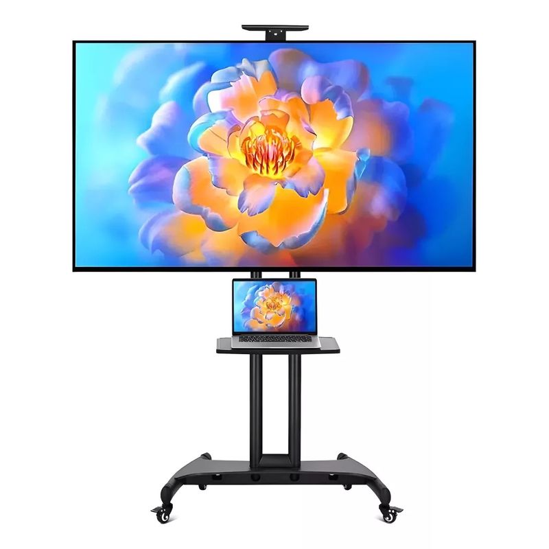 MUNDO MAGIA - Soporte Tv Con Ruedas Portátil Ajustable De Piso 35 A 75