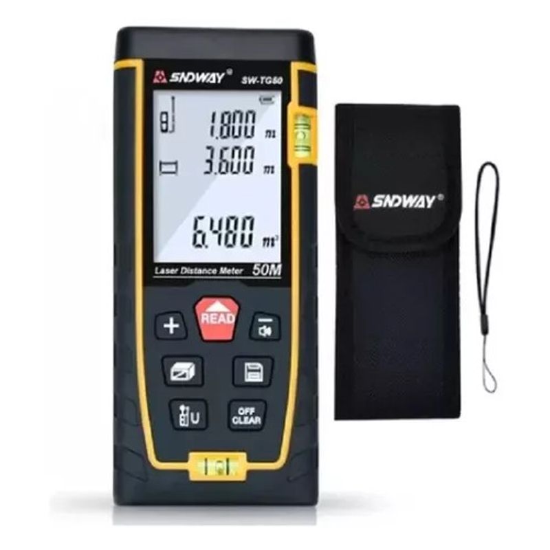 GENERICO - Medidor De Distancia Laser Digital 50 Metros
