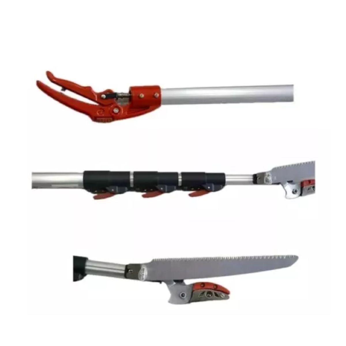GENERICO - Tijeron Manual De Podar Altura+ Serrucho + Mango Extensible