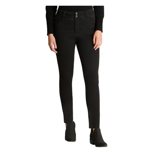 LORENZO DI PONTTI - Jeans Skynny Push Up Control De Abdomen Negro