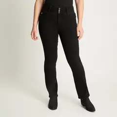LORENZO DI PONTTI - Jeans Tiro Medio Straight Negro