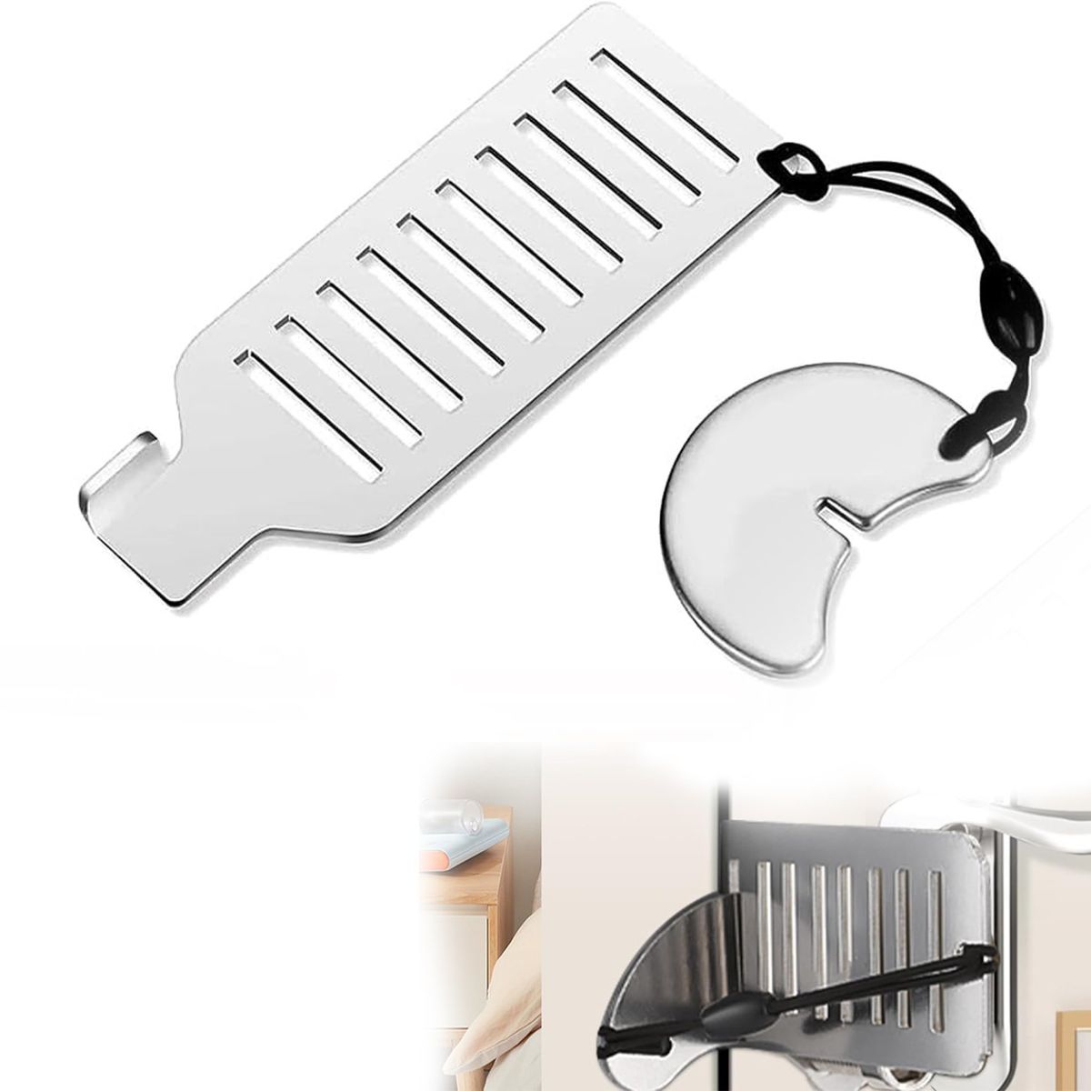 KUANGYE - Seguro Bloqueador De Puerta Portátil hoteles Baños