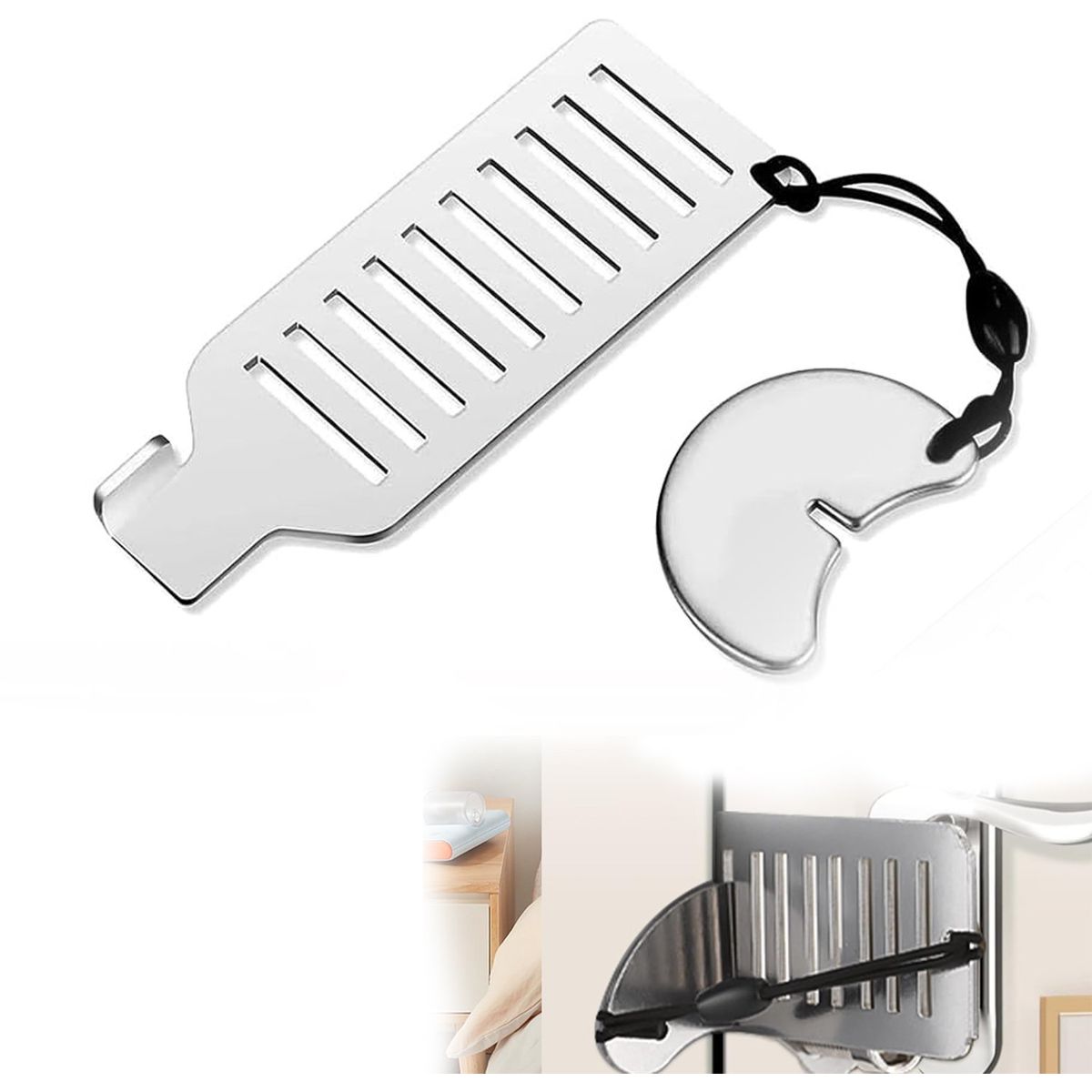 KUANGYE - Seguro Bloqueador De Puerta Portátil hoteles Baños