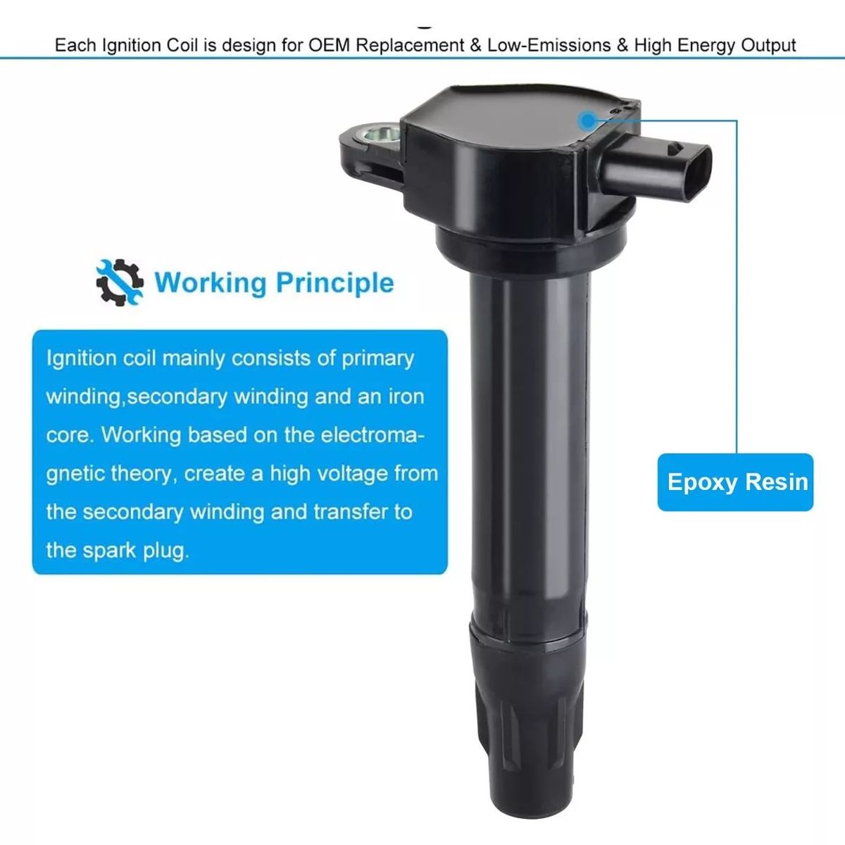 KUANGYE - Bobina Encendido Para Dodge Caliber Journey Jeep Compass