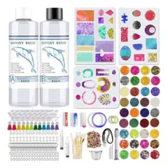 MUNDO MAGIA - Kit Resina Epoxica Manualidades Joyas 278 Pcs