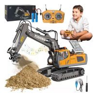 Excavadora Control Remoto Rc Juguete 11 Canal Aleación