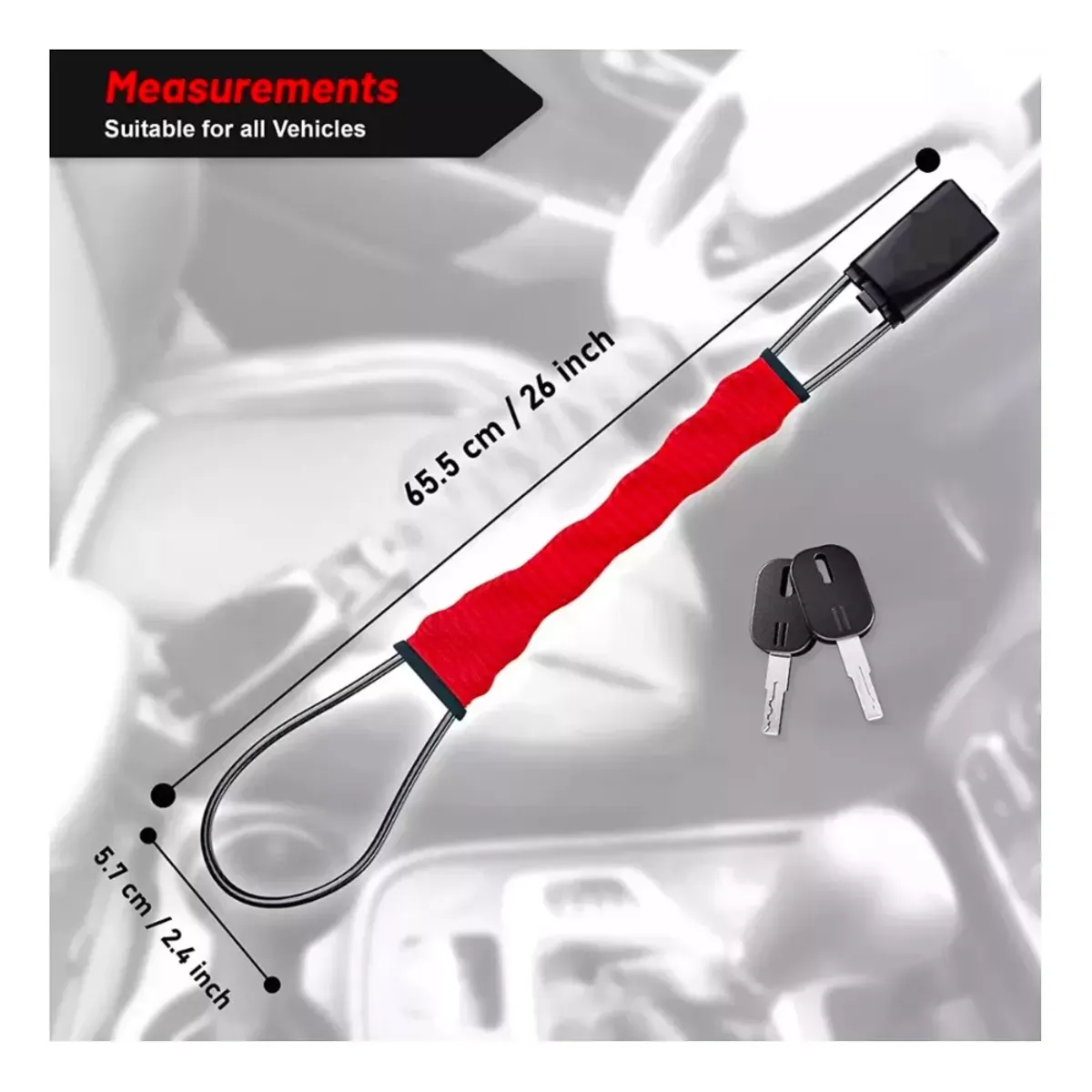 MUNDO MAGIA - Traba Volante Bloqueo Universal Conexión Al Cinturón