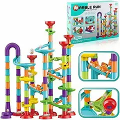 MUNDO MAGIA - Pista De Bolitas De Construcción 113 Piezas