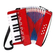 MUNDO MAGIA - Acordion Para Niños Acordeon 17 Teclas 8 Bajos Musicales