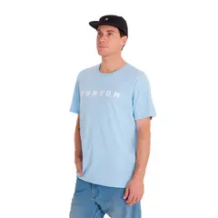 BURTON - Polera manga corta Hombre Short Sl Celeste