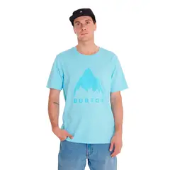 BURTON - Polera manga corta Hombre Short S Celeste