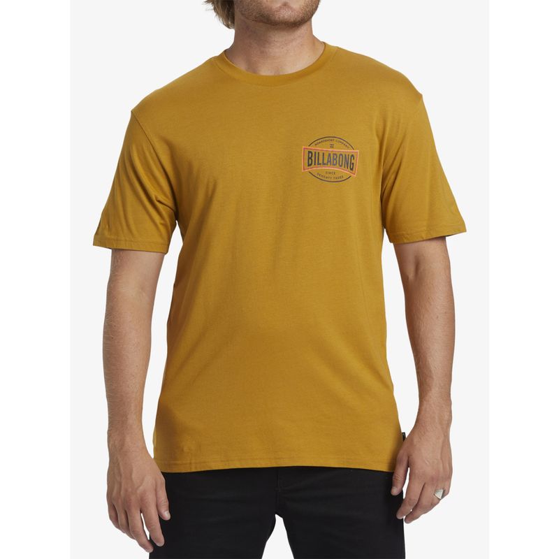 BILLABONG - Polera Hombre Walled Mostaza BILLABONG