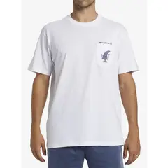 BILLABONG - Polera Hombre Funghi Pocket Blanca