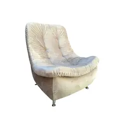 GENERICO - SILTIAL SOFA CURVO HILARY EN FELPA CRUDO
