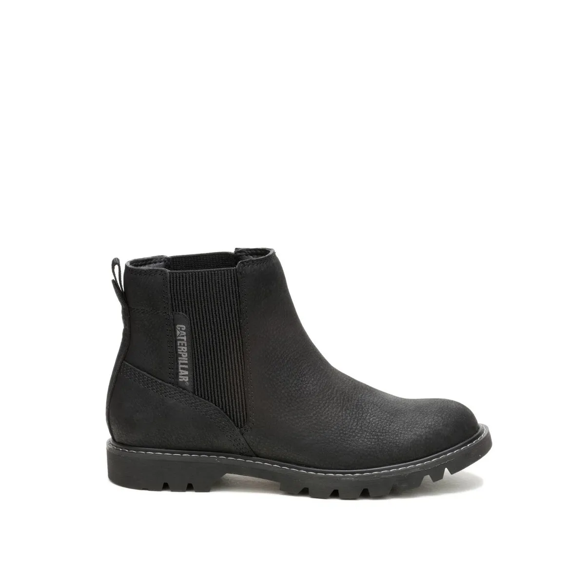 CAT - Botin Cuero Mujer Colorado Chelsea Negro CAT