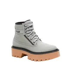 CAT - Botin Mujer Colorado Max 6 Gris Claro