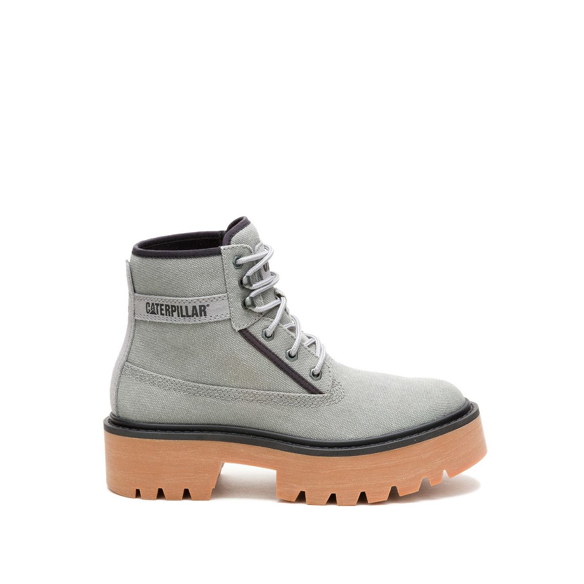 CAT - Botin Mujer Colorado Max 6 Gris Claro CAT