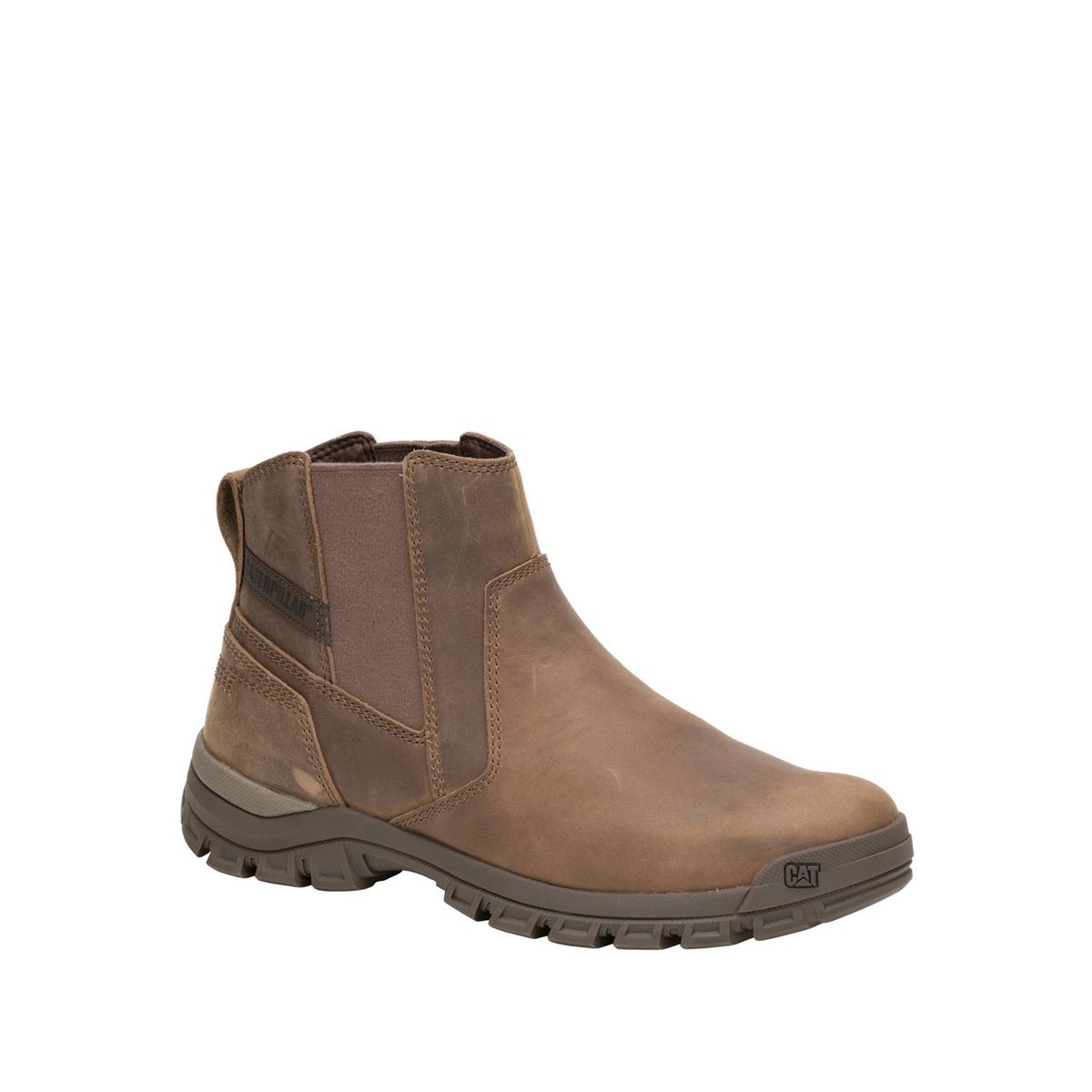 CAT - Botin Cuero Hombre Threshold Chelsea Café Oscuro CAT