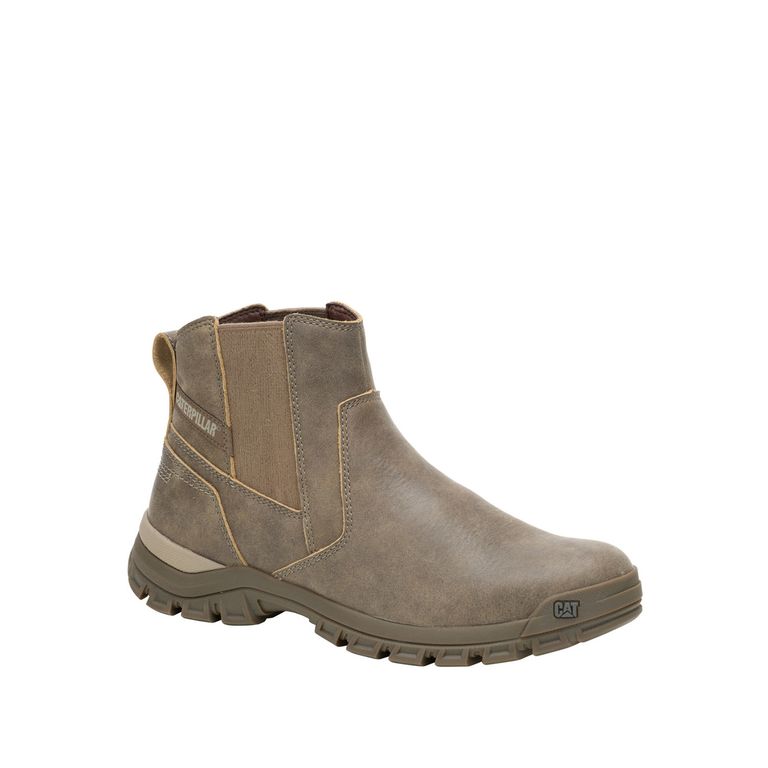 Botin Cuero Hombre Threshold Chelsea Café Oscuro