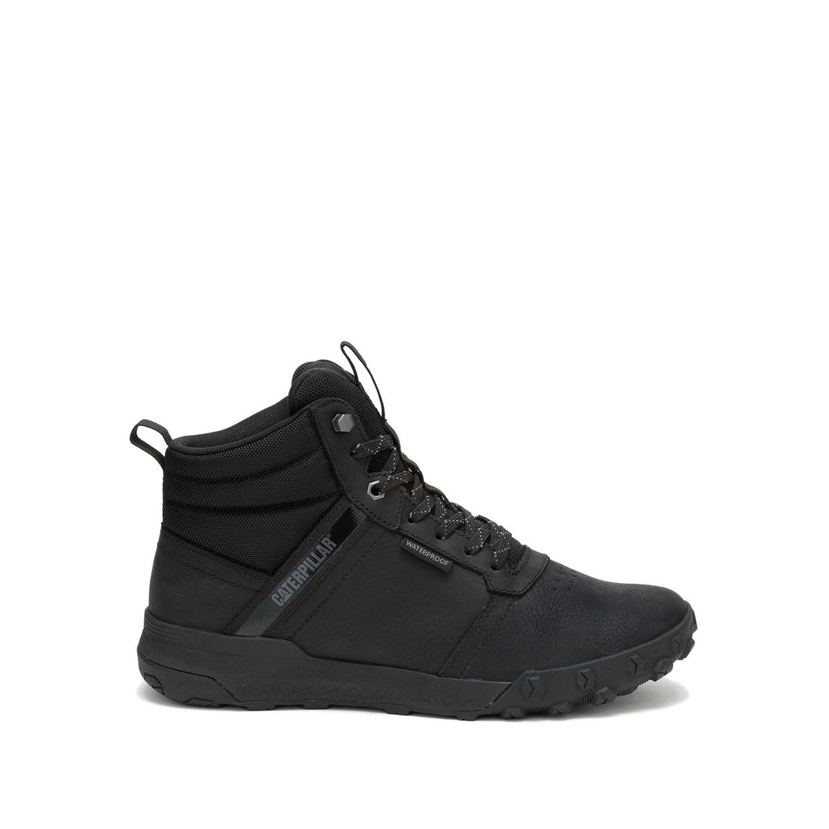 CAT - Botin Impermeable Cuero Hombre Hex Ready Mid Negro CAT.