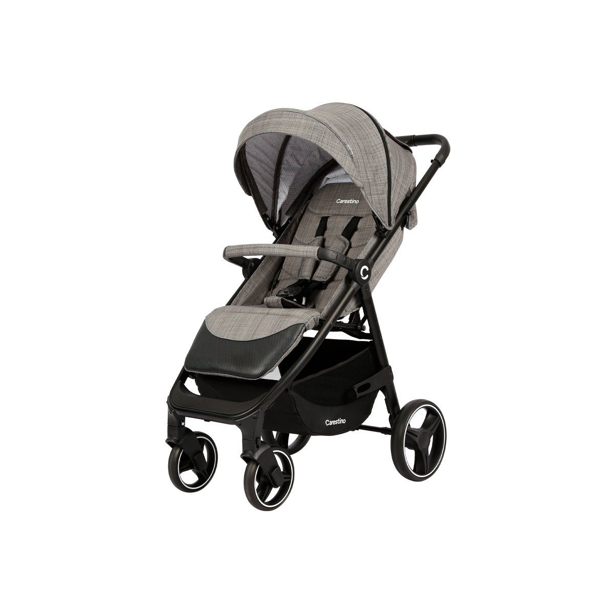 CARESTINO - Coche Carestino Kiev Gris con porta bebé