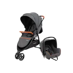 CARESTINO - Coche Midway Negro con Huevito PortaBebé