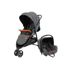 N - Coche Carestino Midway Negro con Huevito PortaBebé