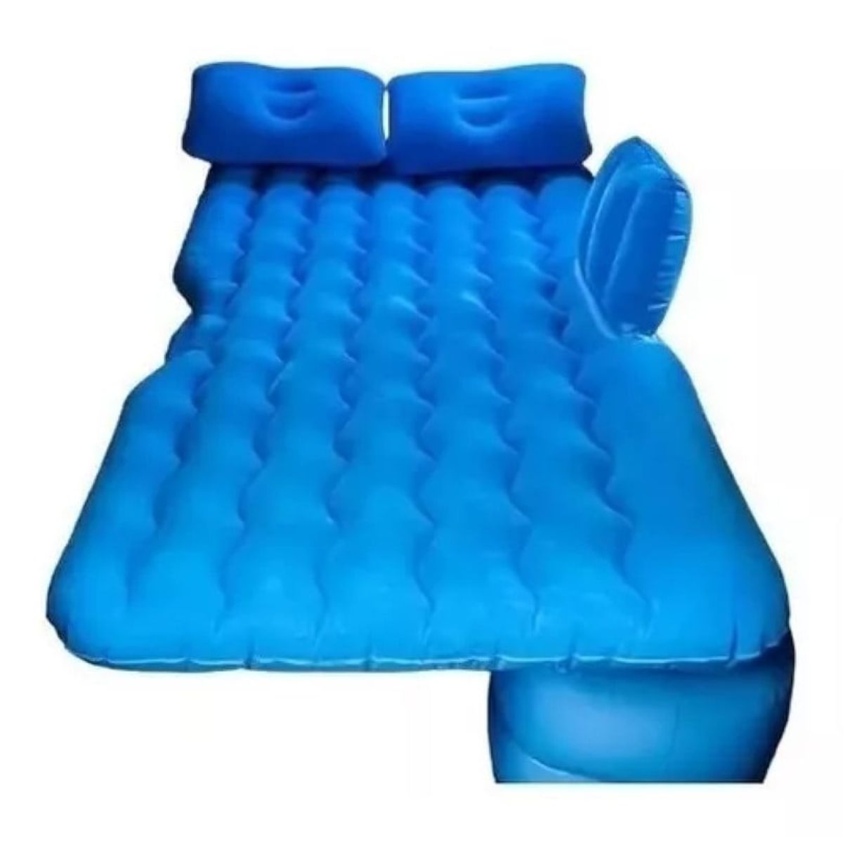 ANGELES DEL HOGAR - Colchon Inflable Asiento Trasero Auto + Compresor De Aire Azul